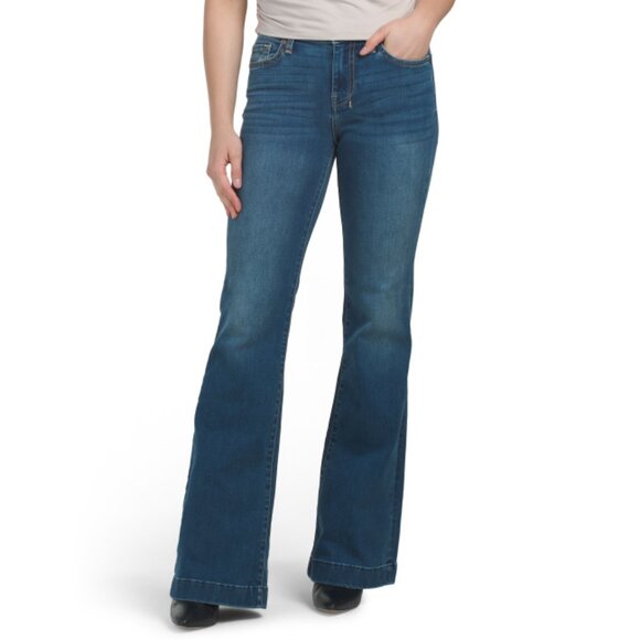 7 FOR ALL MANKIND Denim Dojo Flare Jeans - Picture 1 of 2